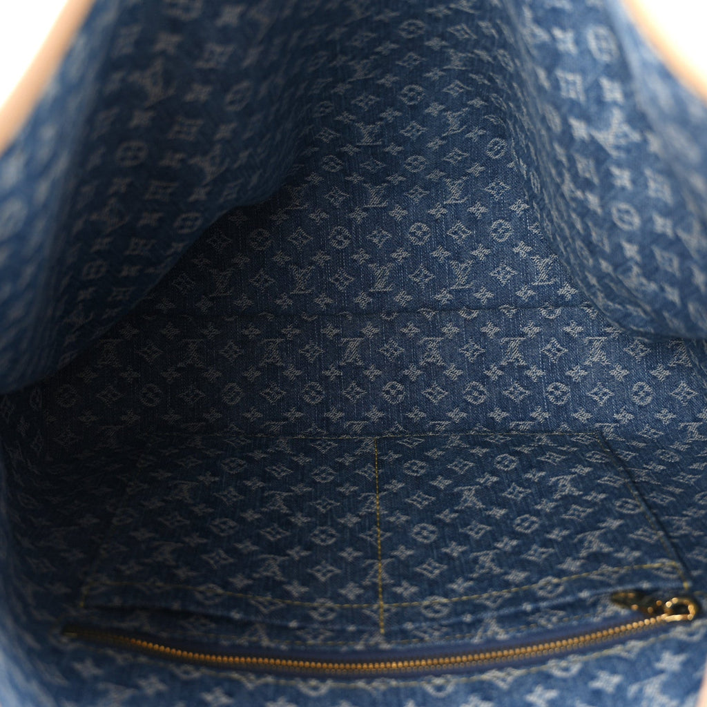 Monogram Denim CarryAll MM Blue