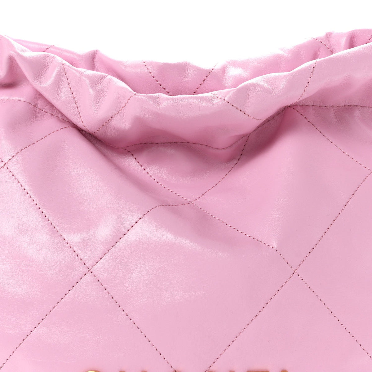 Shiny Calfskin Quilted Small Chanel 22 Pink