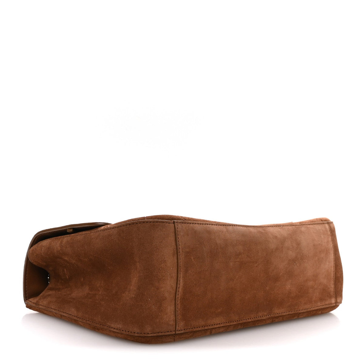 Suede Calfskin Small Souplissimo Maxi Flap Camel