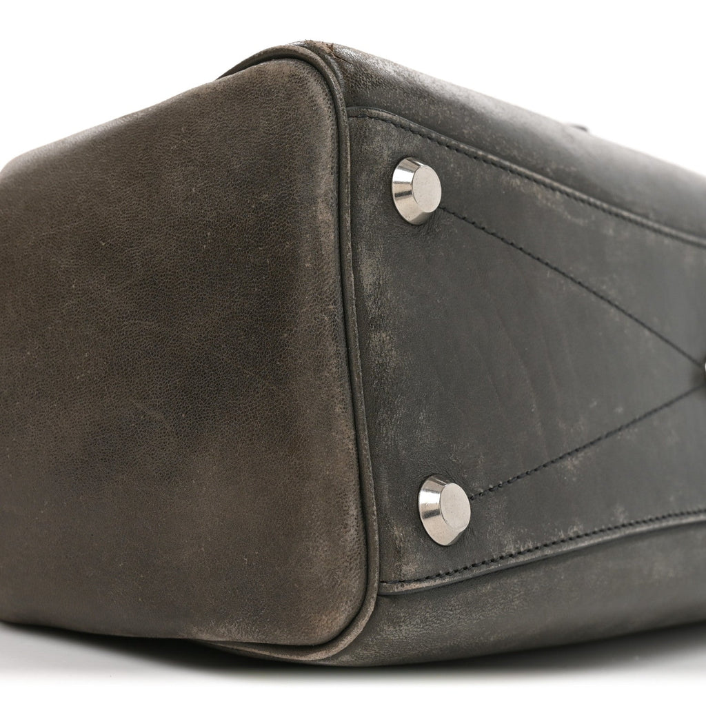 Vegetable Tanned Lambskin Small Bel Air Carry All Bag Grey