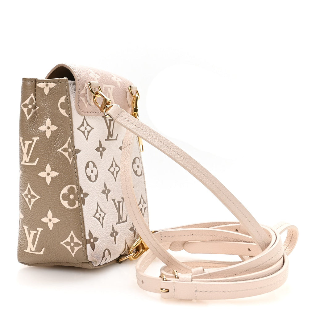 Empreinte Monogram Spring In The City Tiny Backpack Kaki Beige Cream
