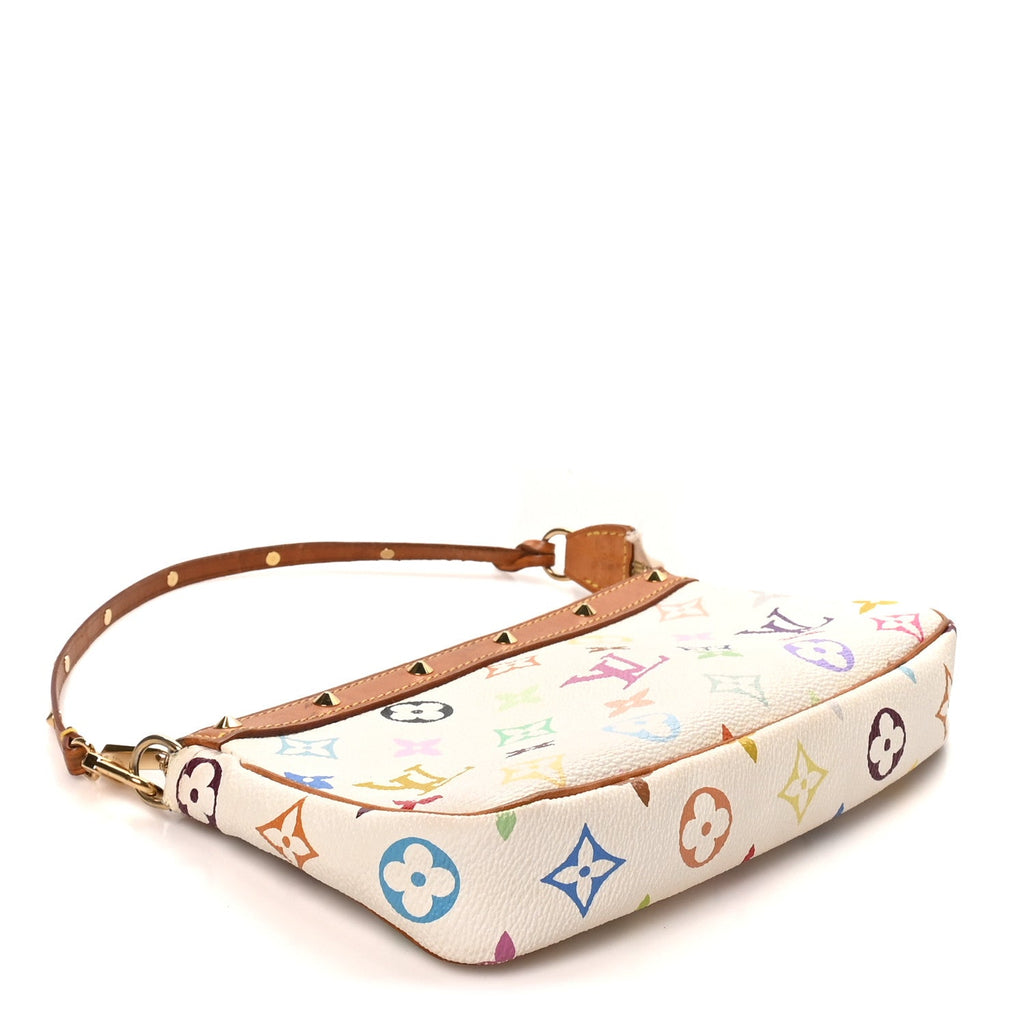 Monogram Multicolor Pochette Accessories White