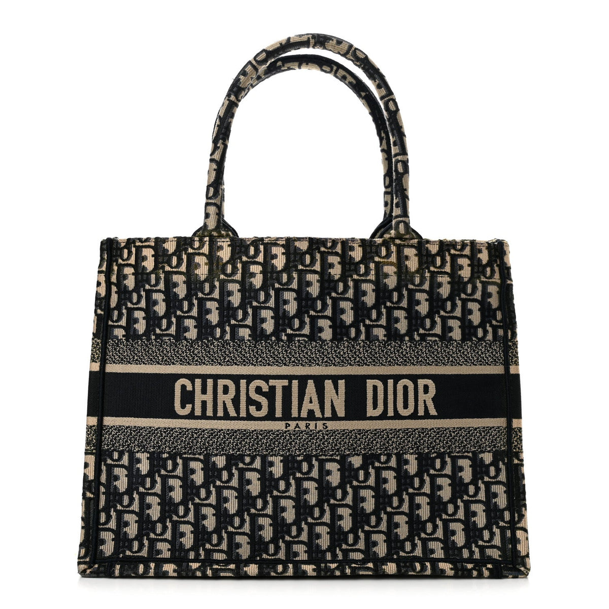 Oblique Medium Book Tote Blue Multicolor