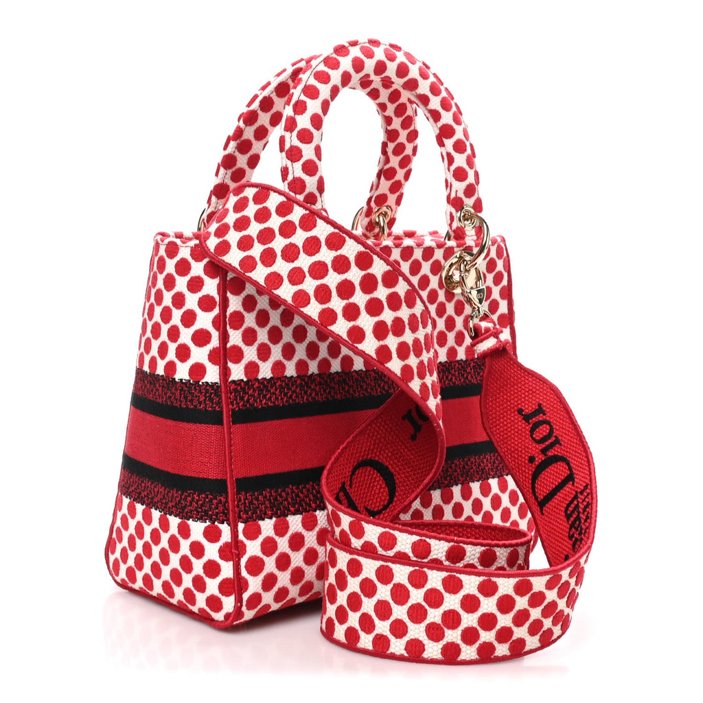 Canvas Medium DiorAmour Dots Lady D-Lite Red