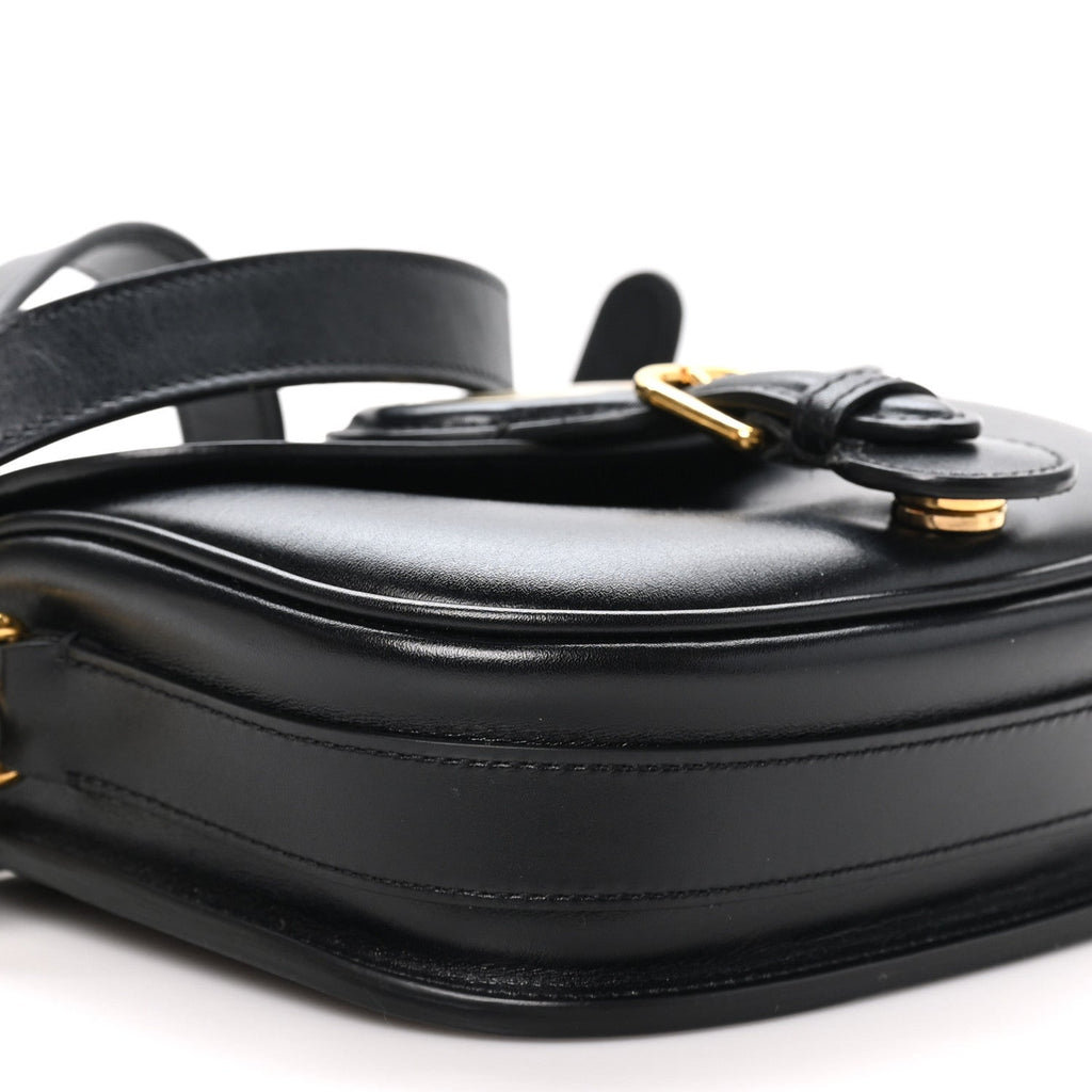 Box Calfskin Small Bobby Flap Black