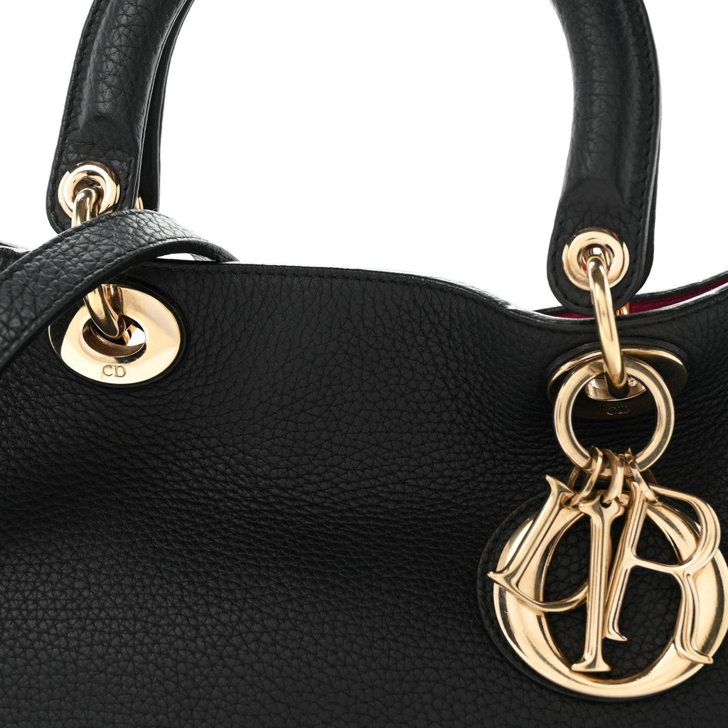 Bullcalf Medium Diorissimo Tote Black Rose Indien