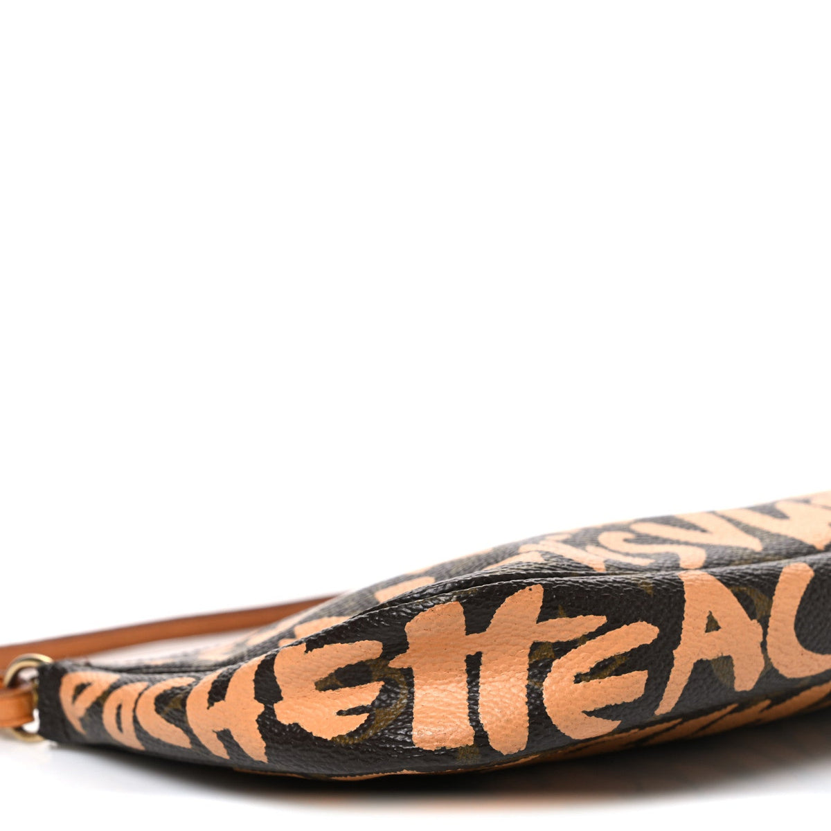 Monogram Graffiti Pochette Accessories Peach