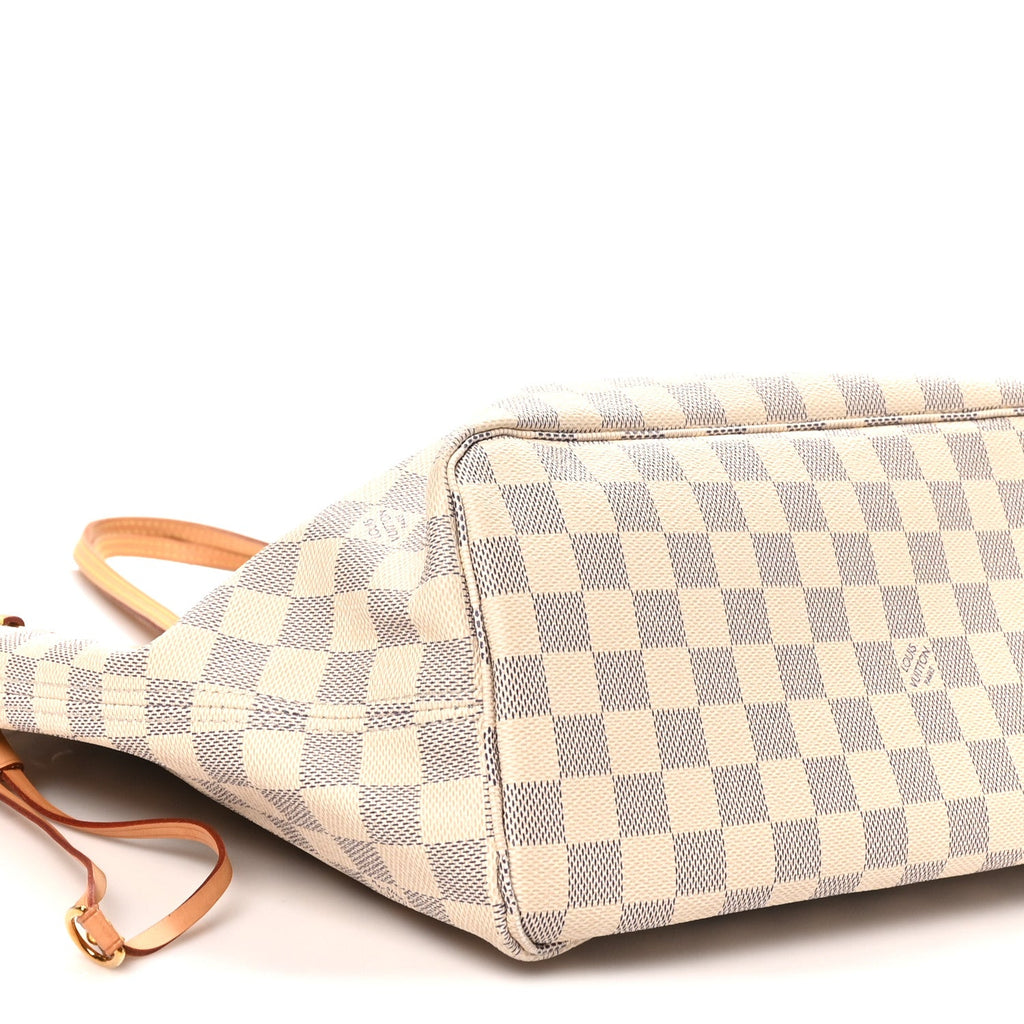 Damier Azur Neo Neverfull MM Rose Ballerine