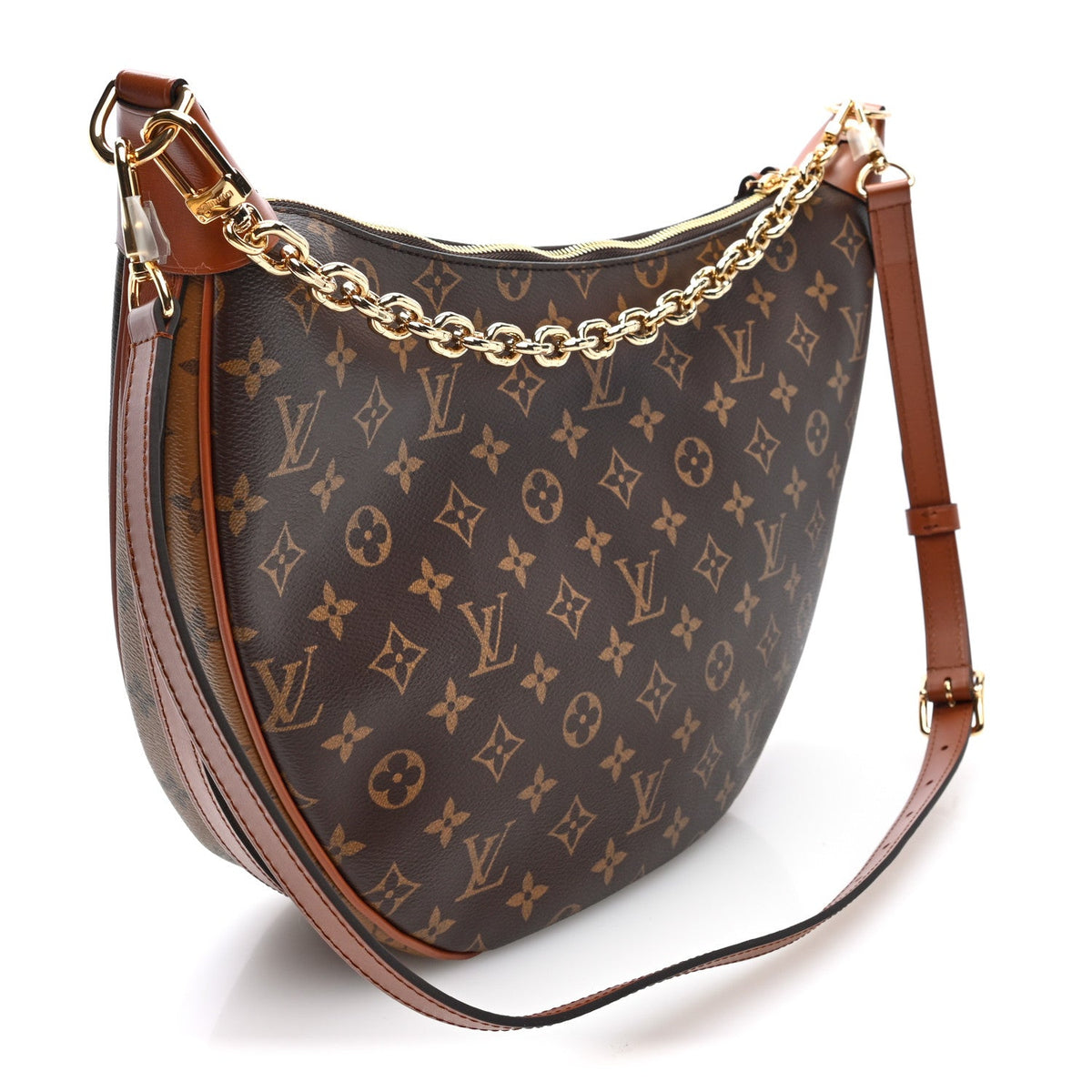 Reverse Monogram Loop Hobo