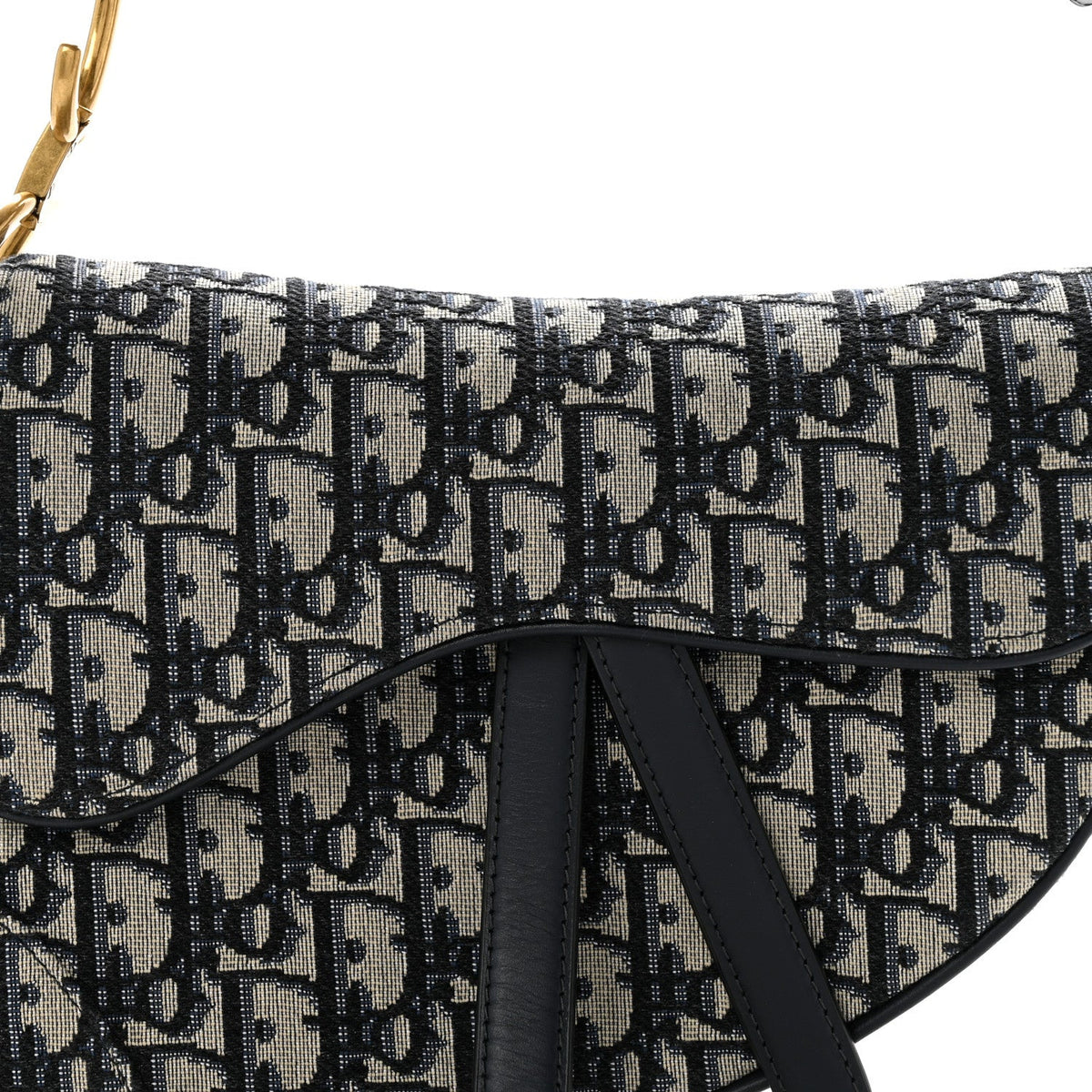 Oblique Saddle Bag Blue