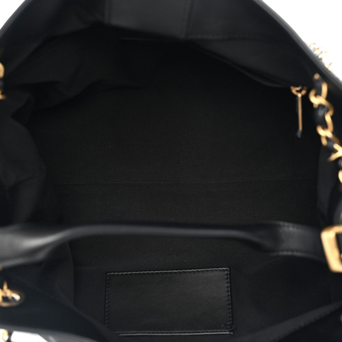 Calfskin Quilted Small Coco Base Shopping Bag Black