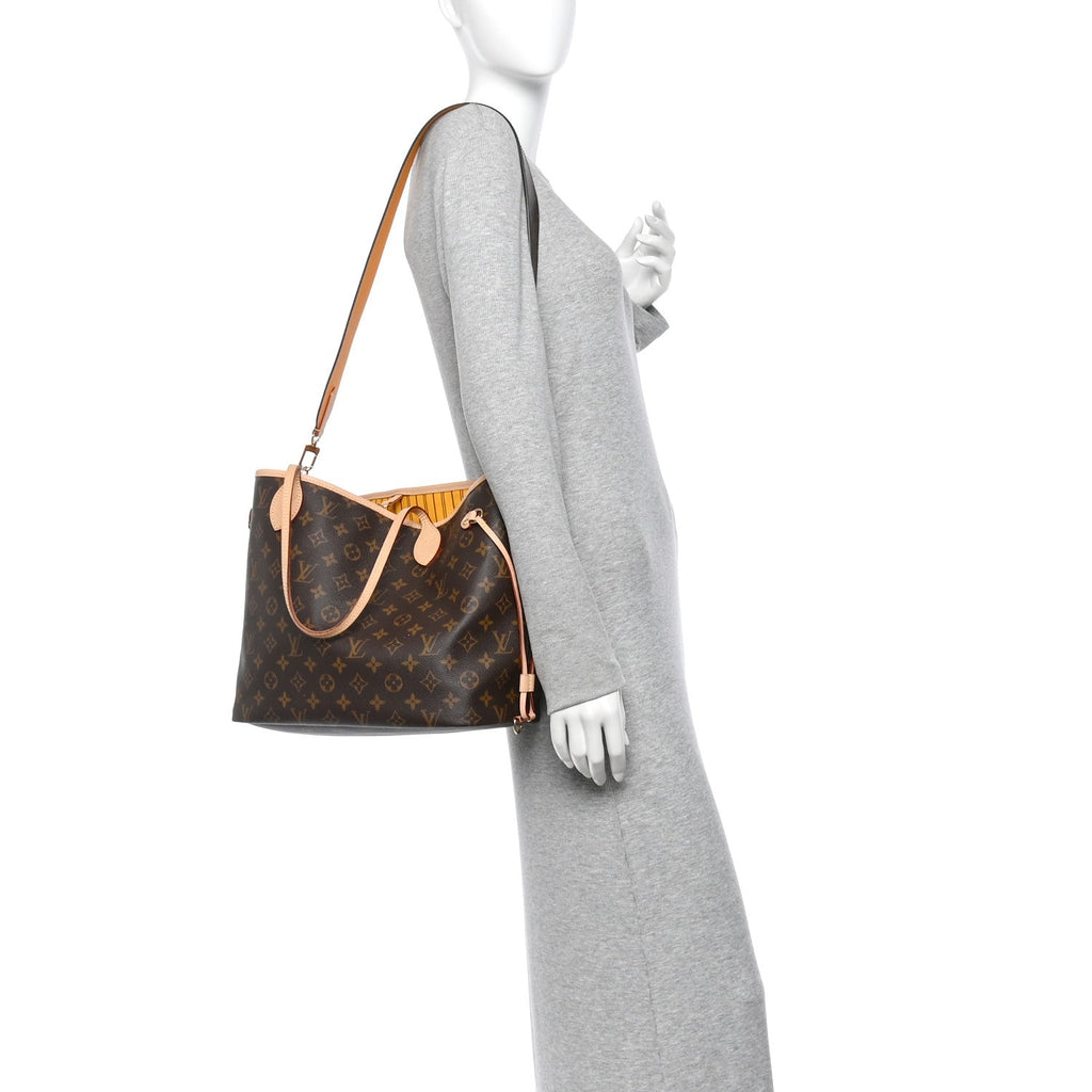 Monogram Inside Out Neverfull Bandouliere MM Jaune Safran