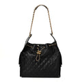 Caviar Quilted Medium Chanel 25 Handbag Black