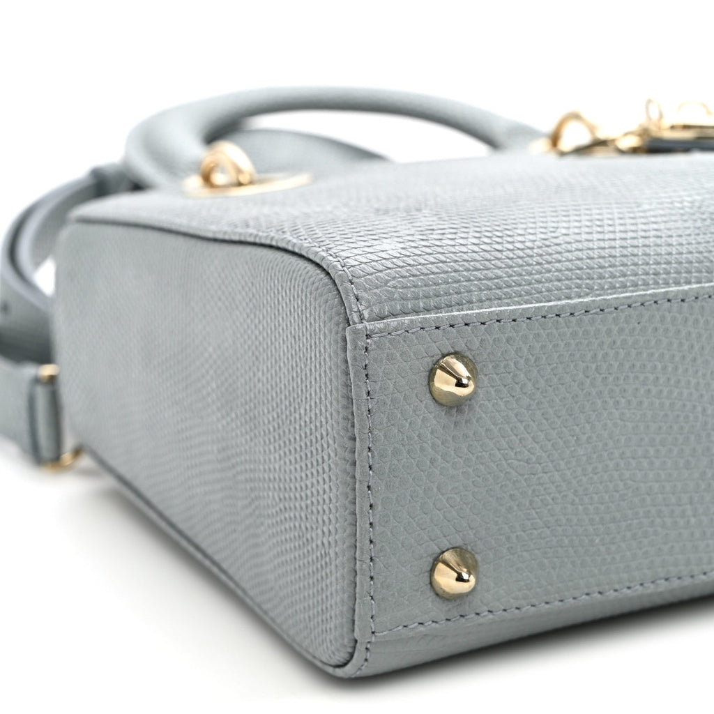 Lizard Small Lady Dior Cloud Blue
