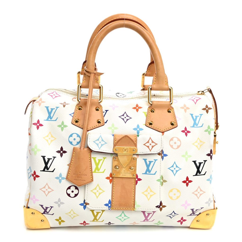 Monogram Multicolor Speedy 30 White