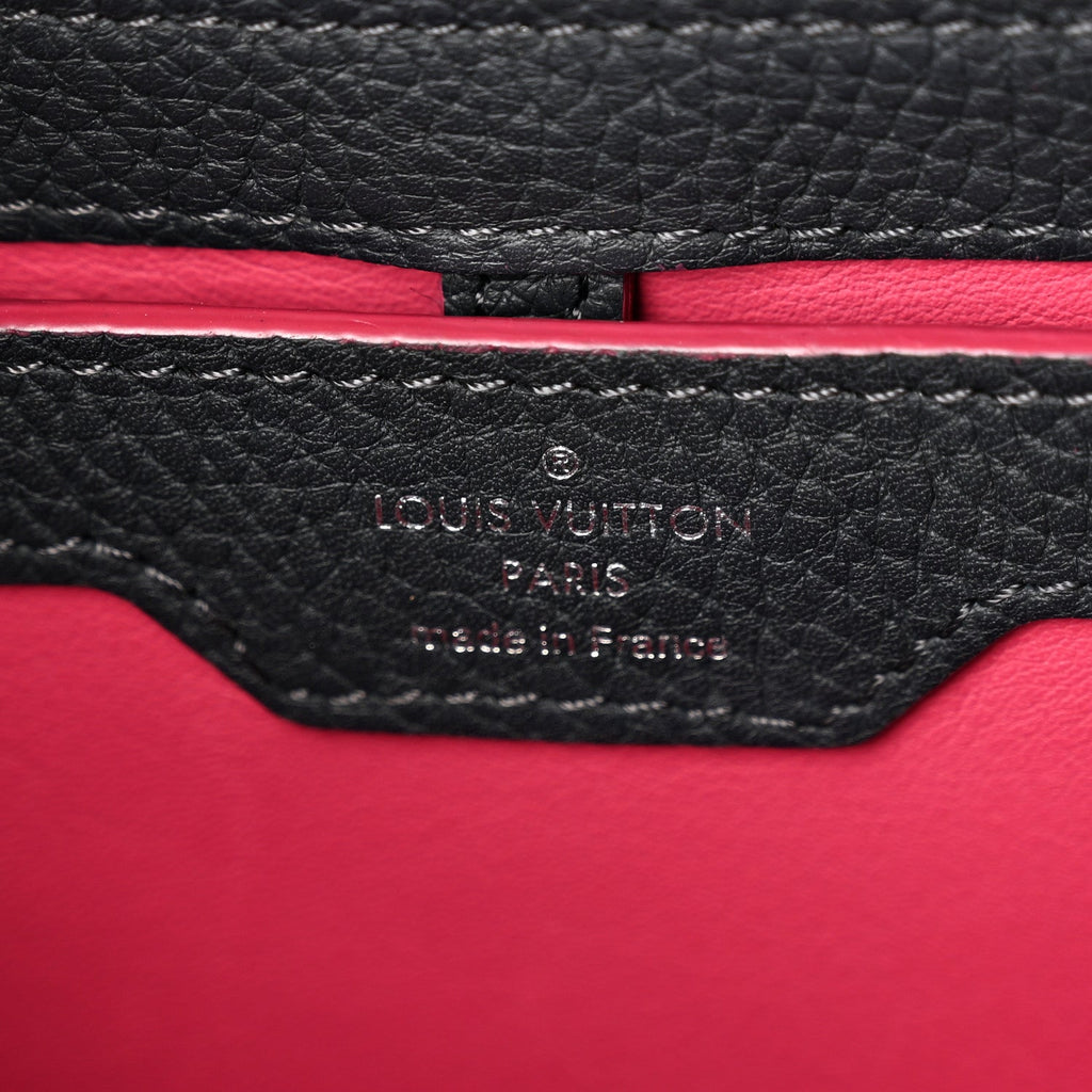 Taurillon Capucines PM Cobalt Fuchsia