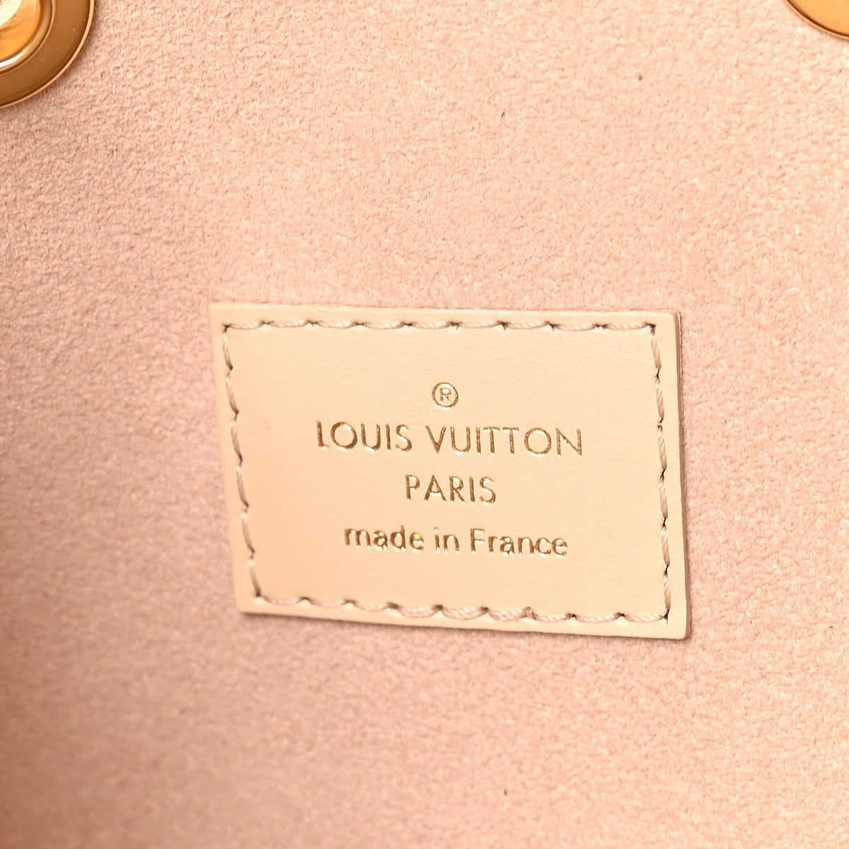 Calfskin Monogram Cutout Petit Noe Neutral