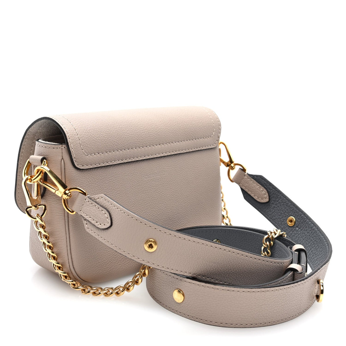 Grained Calfskin Lockme Tender Greige