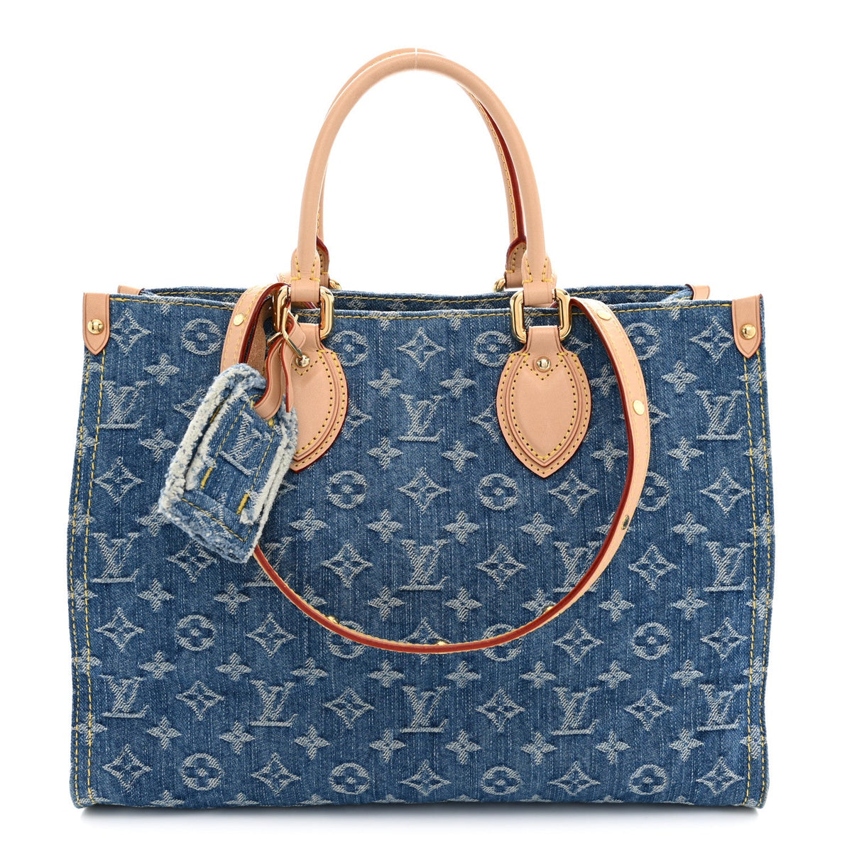 Monogram Denim Onthego MM Blue