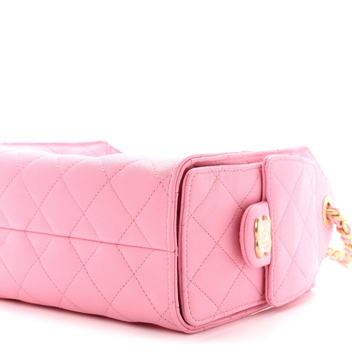 Caviar Quilted Mini Chanel 25 Handbag Pink