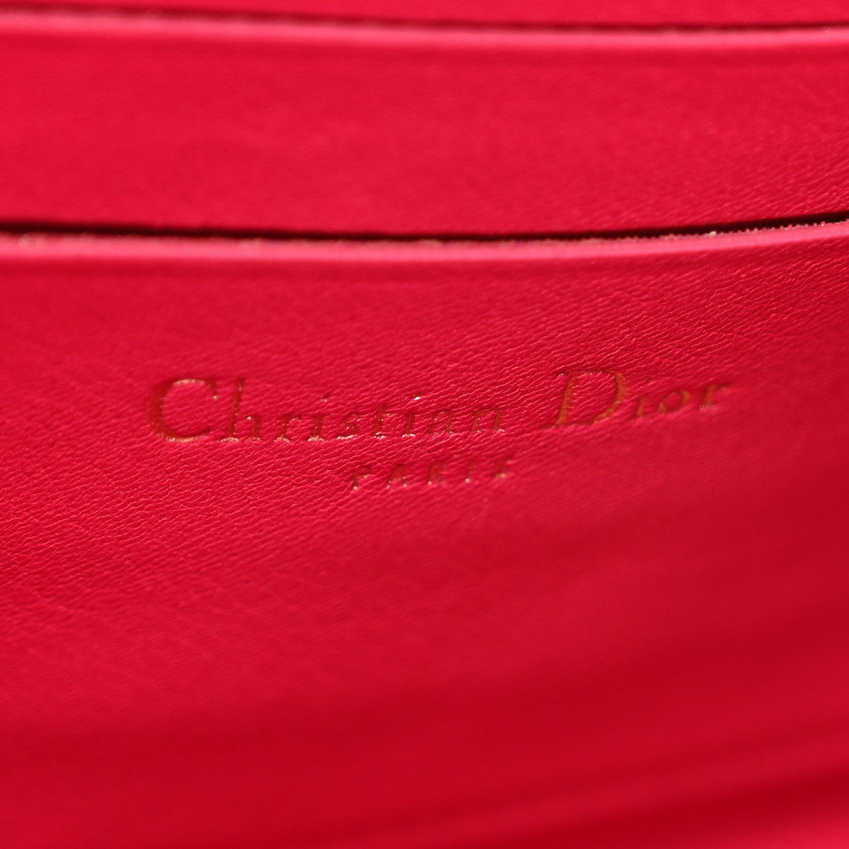 Patent Cannage Miss Dior Promenade Pouch Fuchsia
