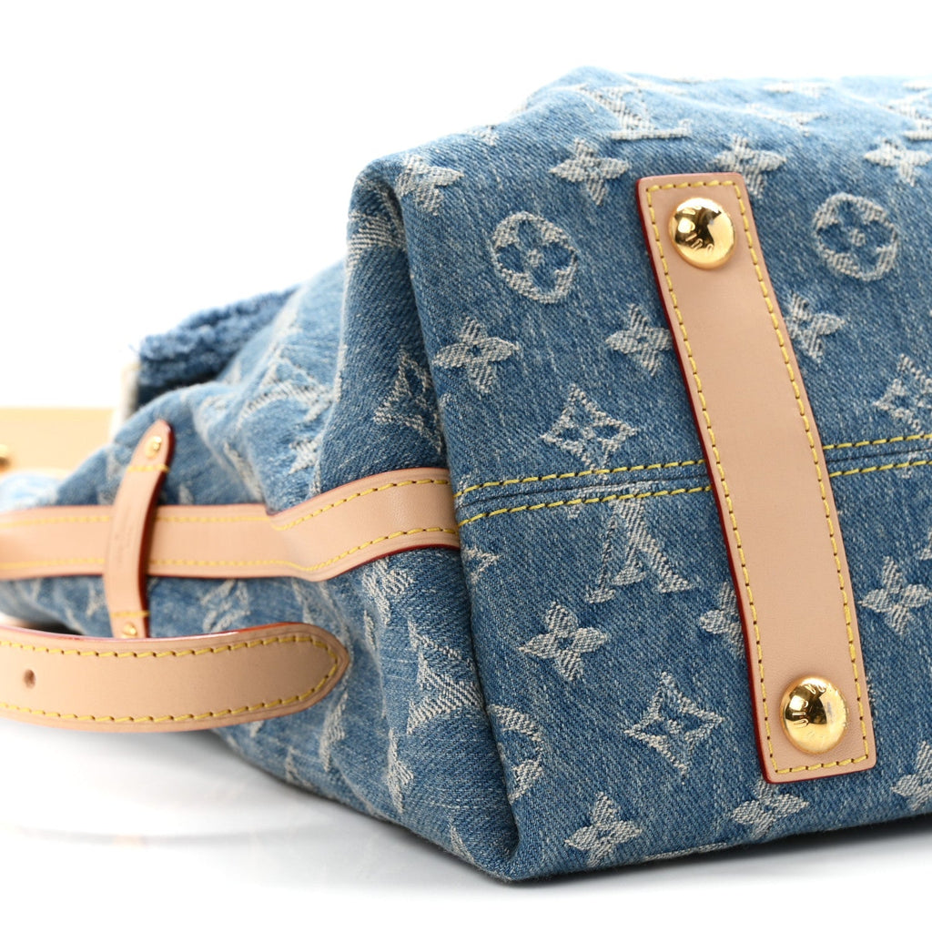 Monogram Denim CarryAll MM Blue