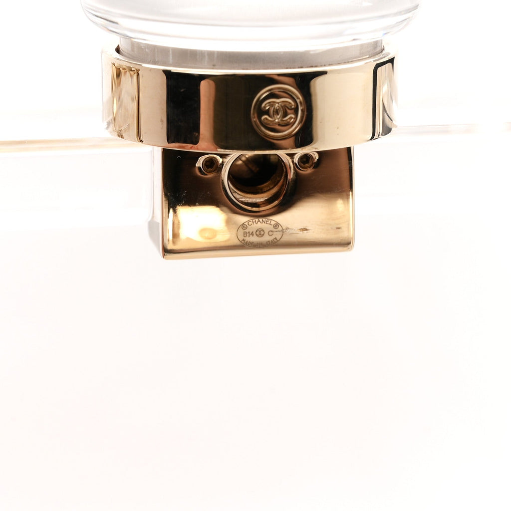 Transluscent Plexiglass Perfume Bottle Clutch