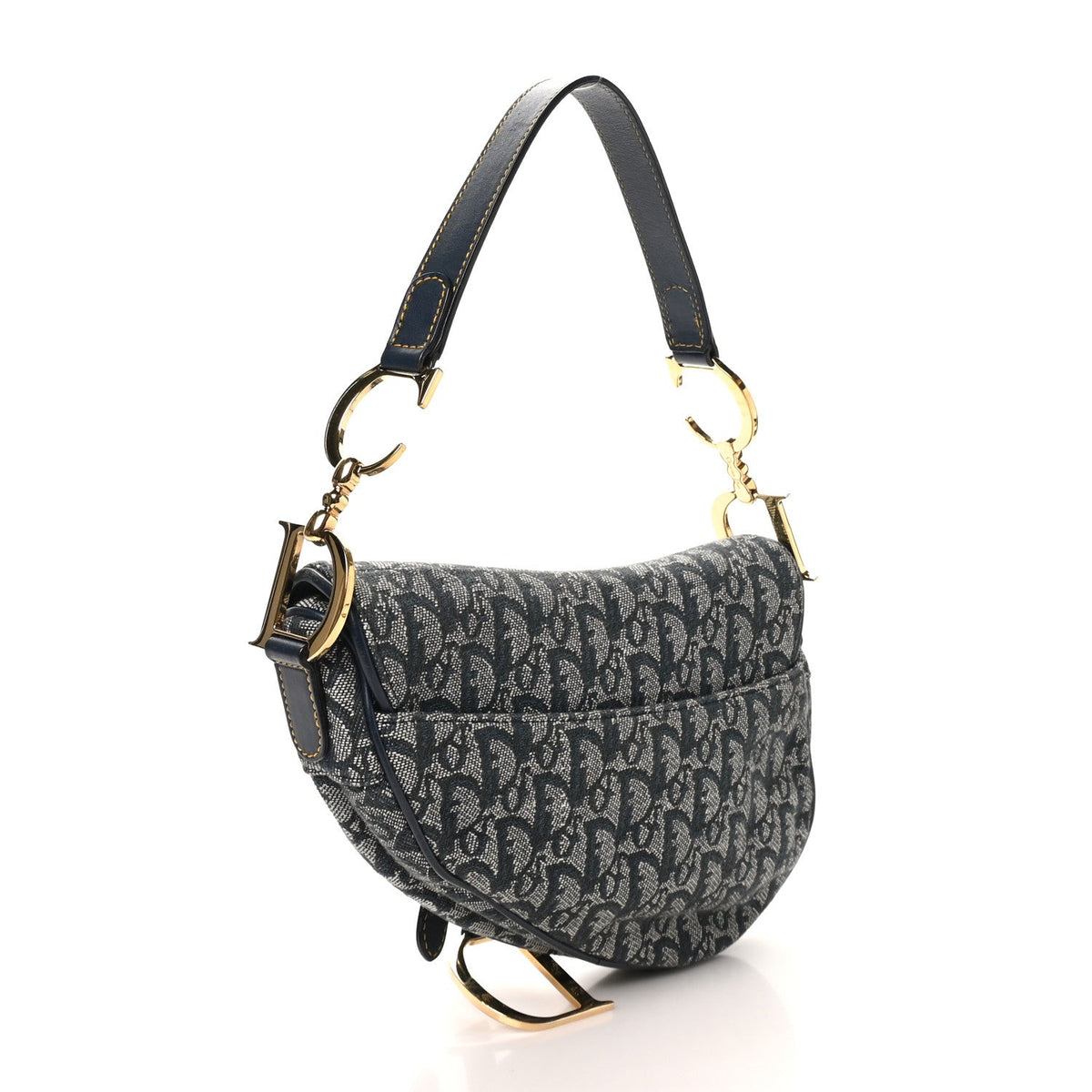 Monogram Saddle Bag Blue