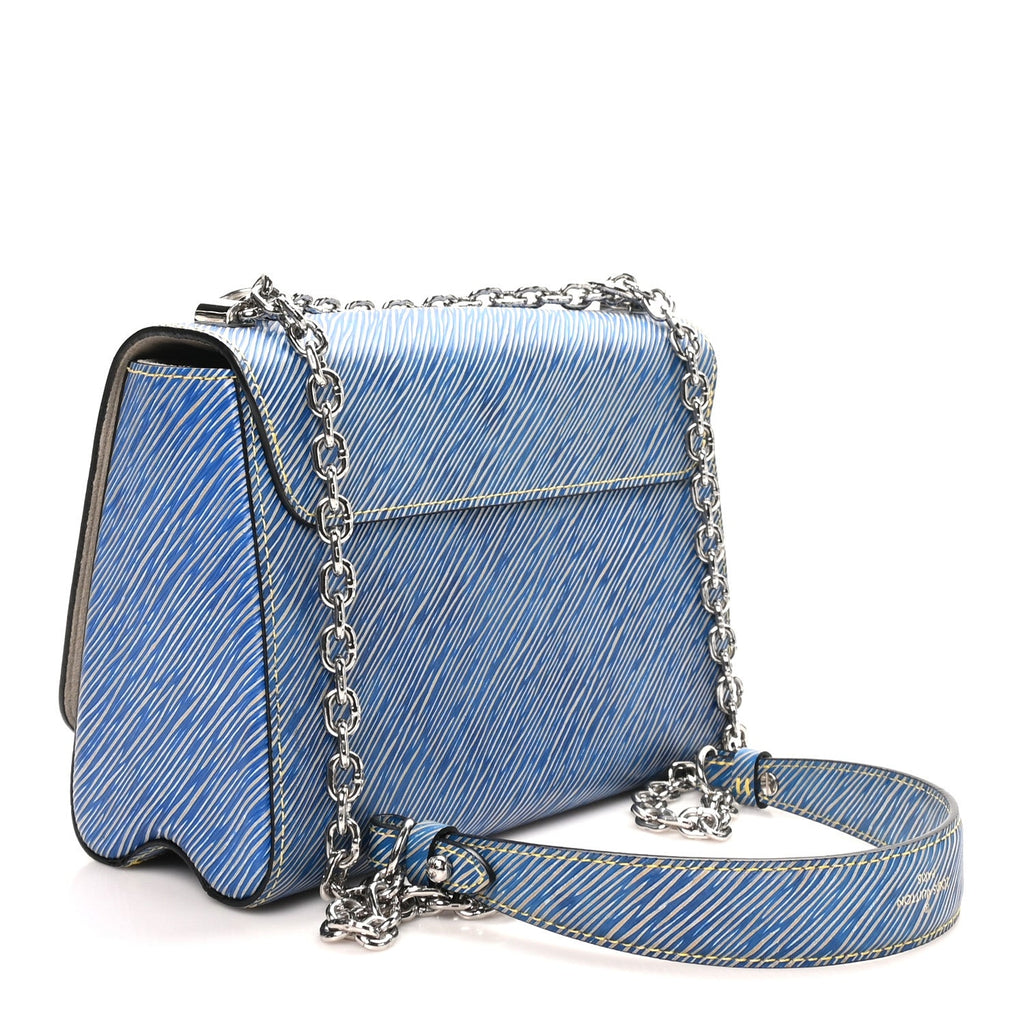 Epi Twist Shoulder Bag MM Denim Light