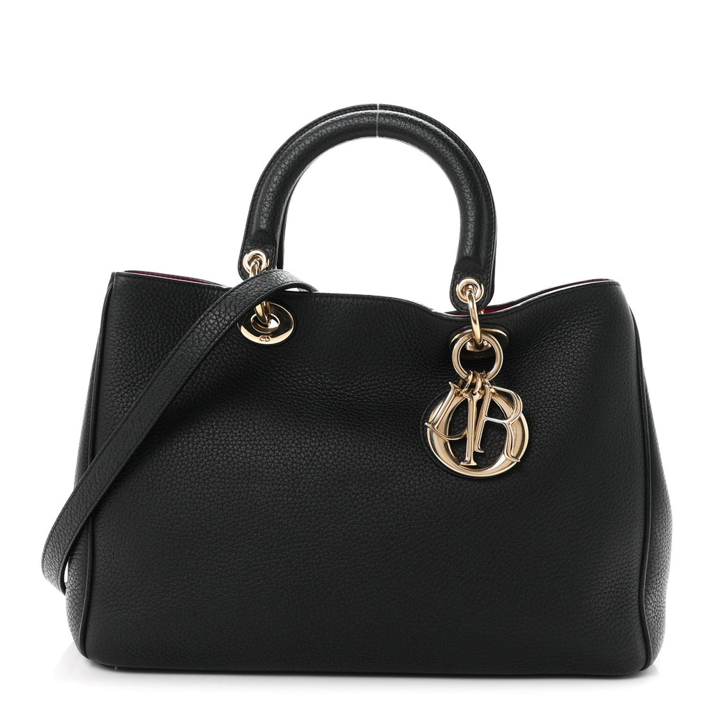 Bullcalf Medium Diorissimo Tote Black Rose Indien