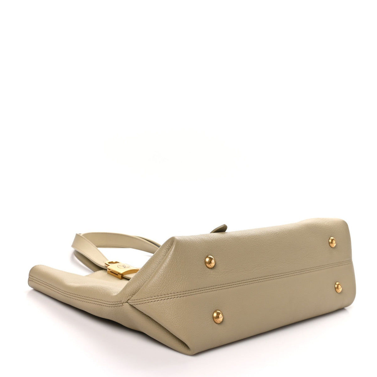 Grained Calfskin Low Key Cabas MM Clay