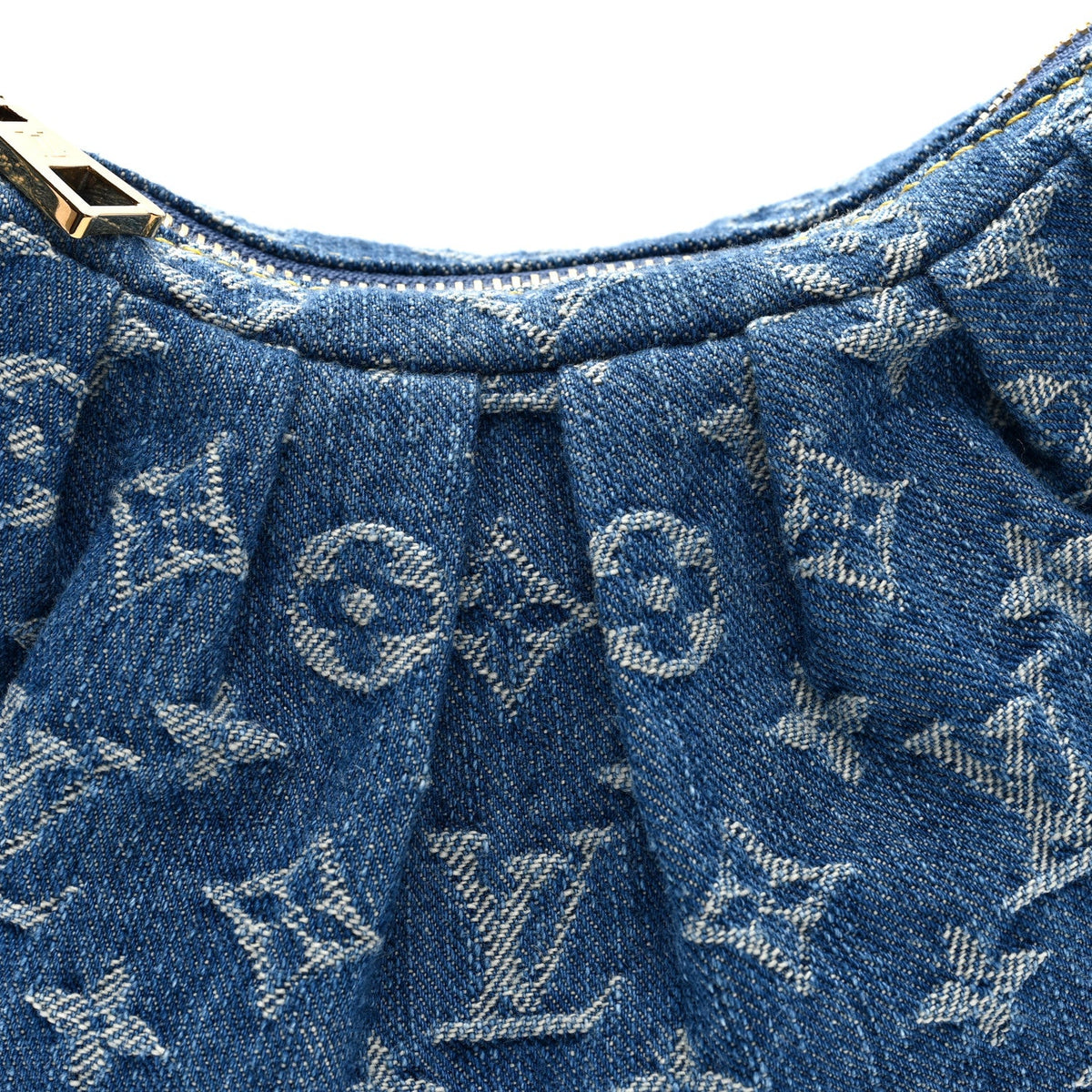 Monogram Denim Pochette Valley Blue