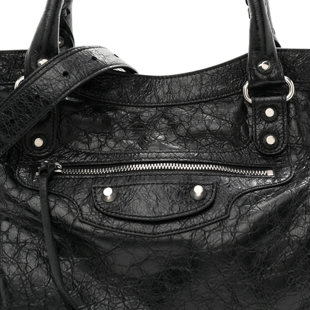 Agneau Arena Silver Hardware Medium Le City Black