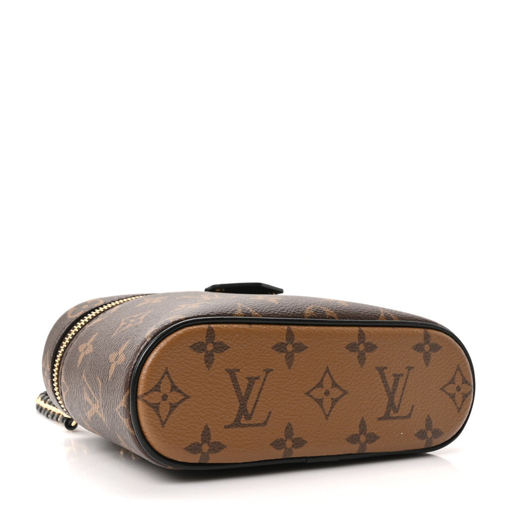 Reverse Monogram Vanity Chain Pouch