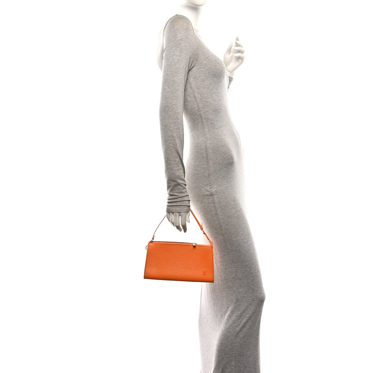 Epi Pochette Accessories 24 Mandarin
