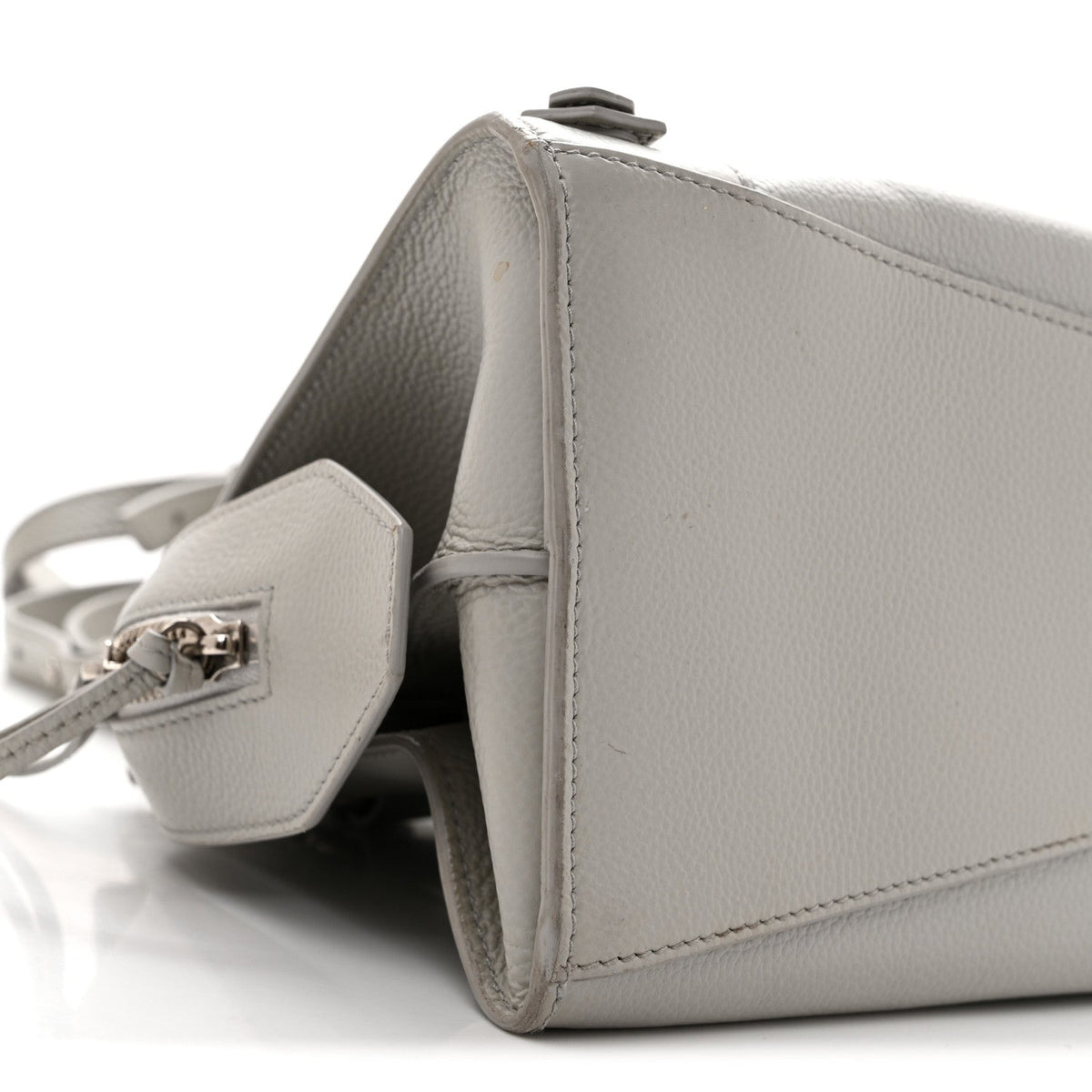 Grained Calfskin Neo Classic Silver Hardware S City Light Grey