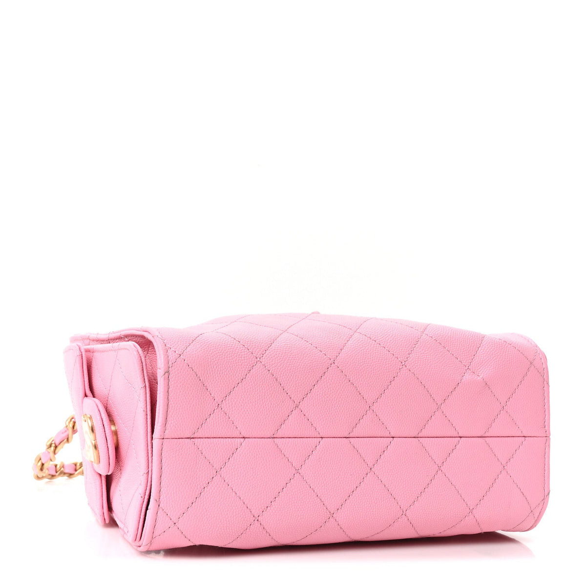 Caviar Quilted Mini Chanel 25 Handbag Pink