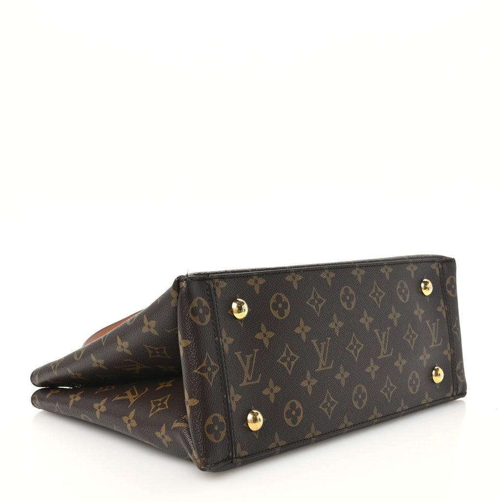 Monogram Flower Tote Caramel