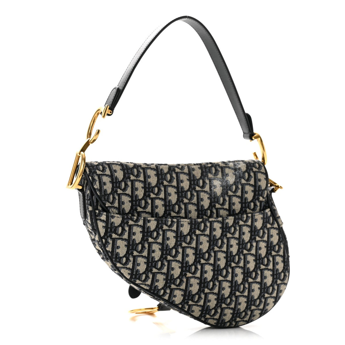 Oblique Saddle Bag Blue