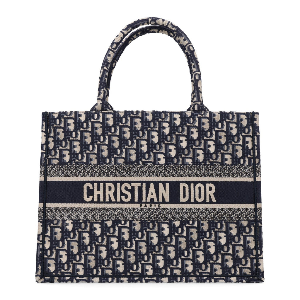 Oblique Medium Book Tote Blue Multicolor