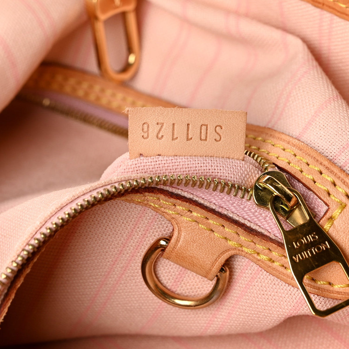Damier Azur Delightful MM Rose Ballerine