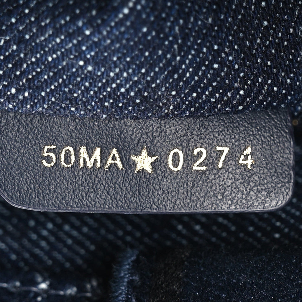 Denim Small Miss Dior Graffiti Book Tote Blue