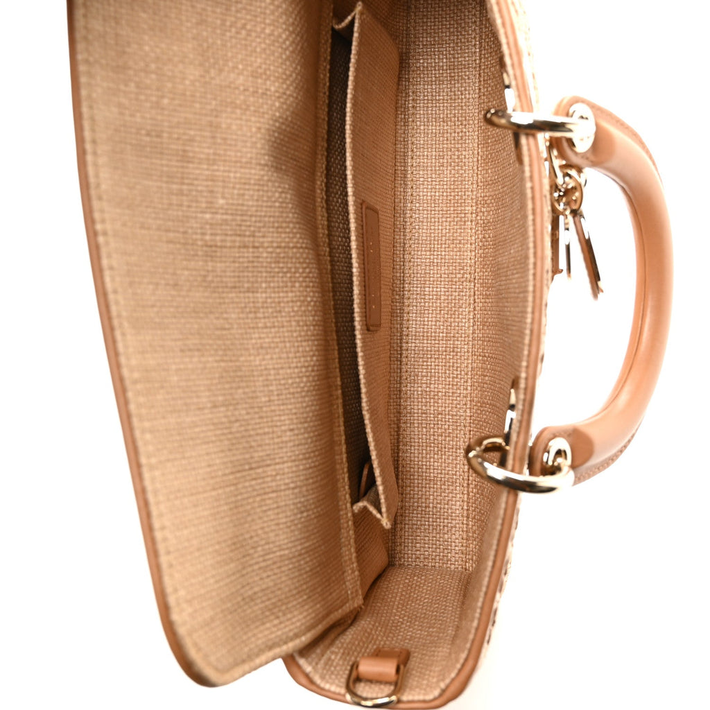 Raffia Macro Cannage Lady D-Joy Natural