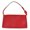 Epi Pochette Accessories 24 Castillan Red