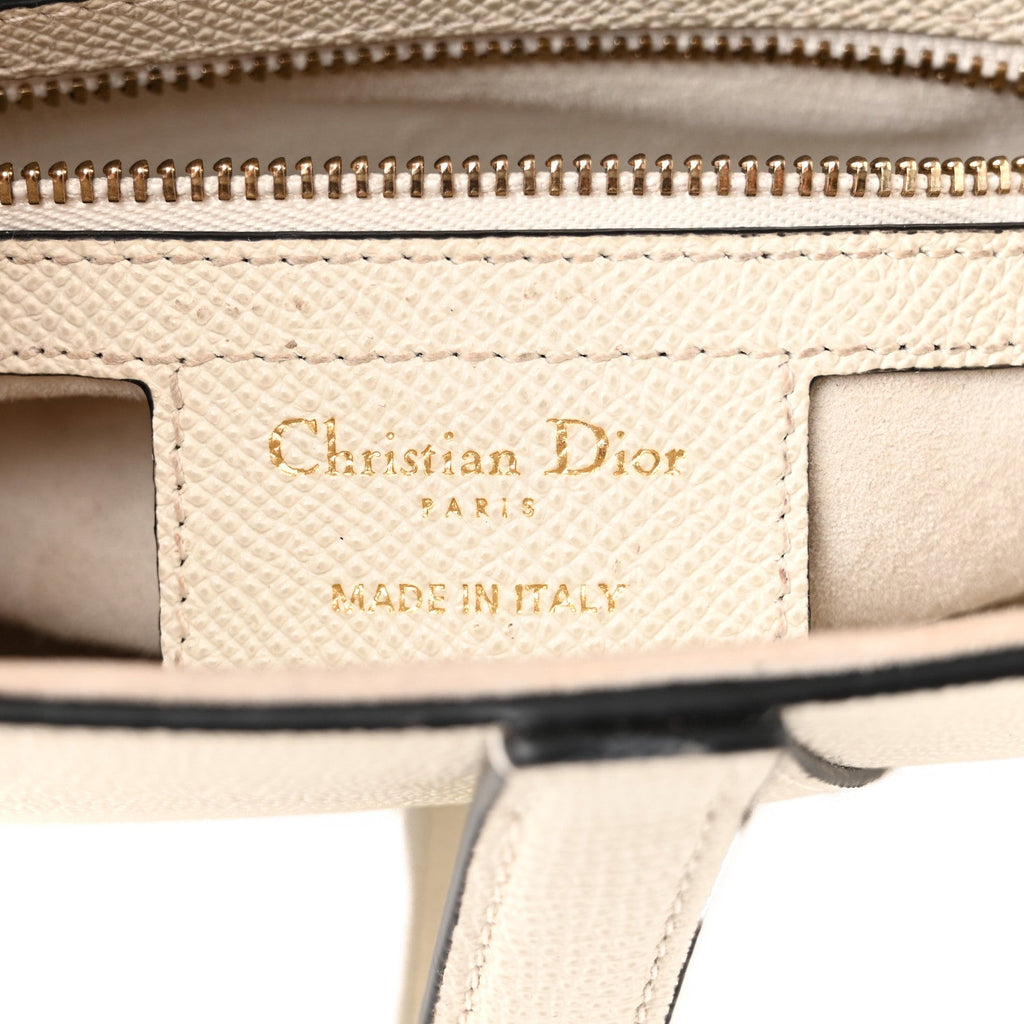 Grained Calfskin Saddle Bag With Strap Latte