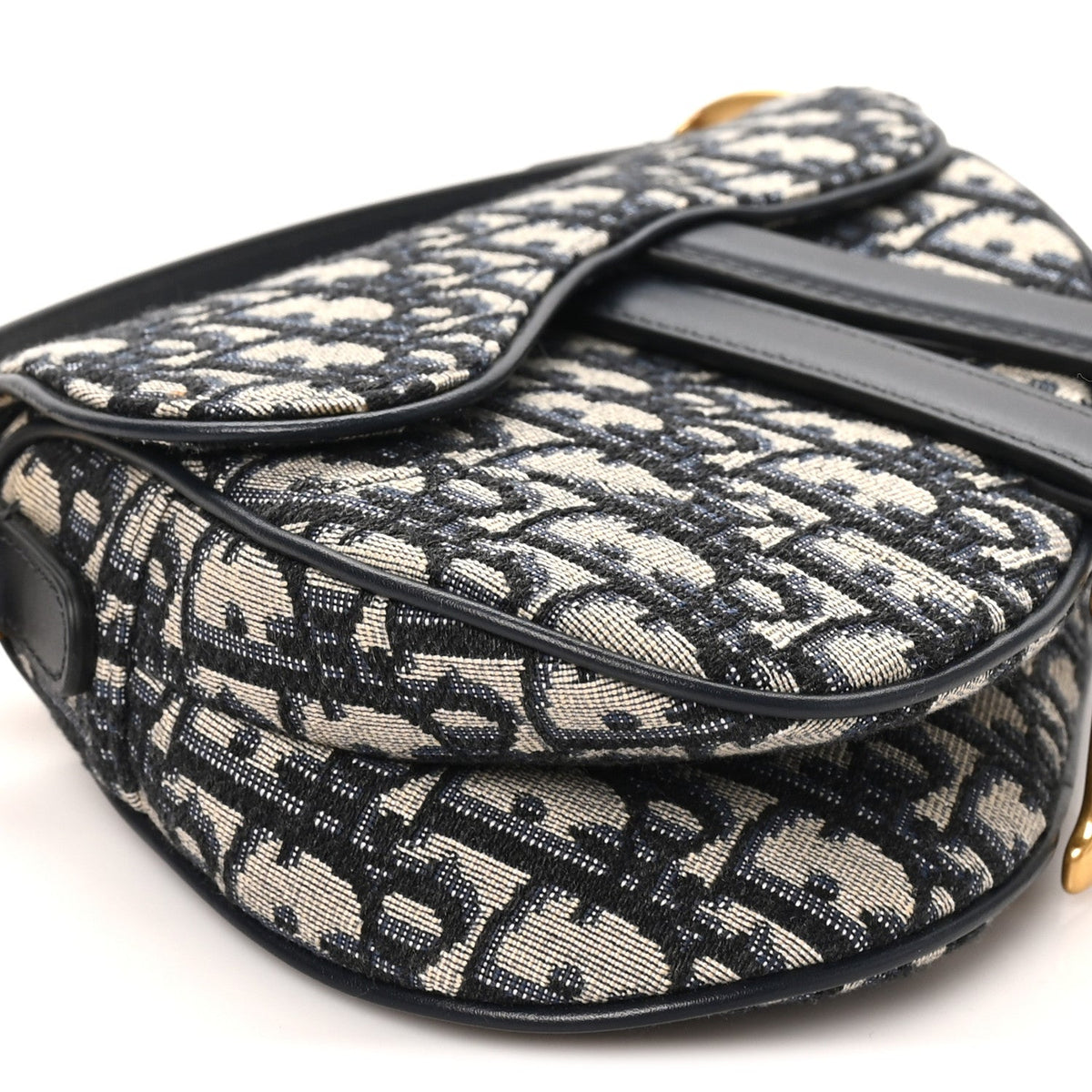 Oblique Mini Saddle Bag Blue
