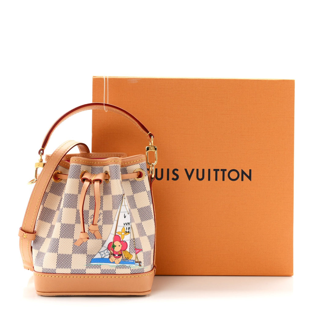 Damier Azur Vivienne Sac Nano Noe Dragon Fruit Pink