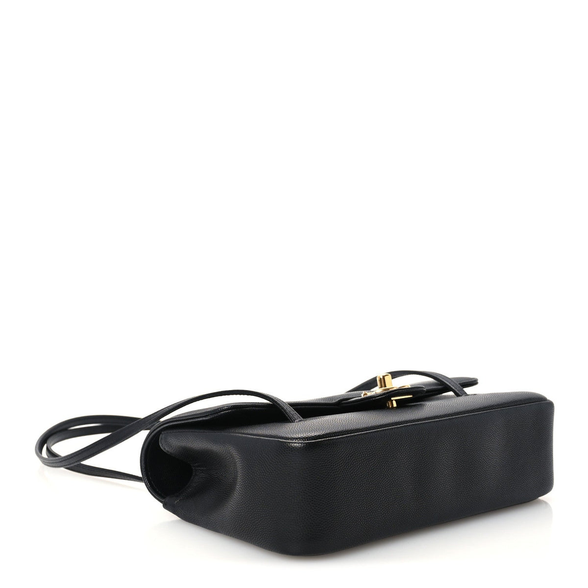 Shiny Caviar Preppy Coco Small Flap Black