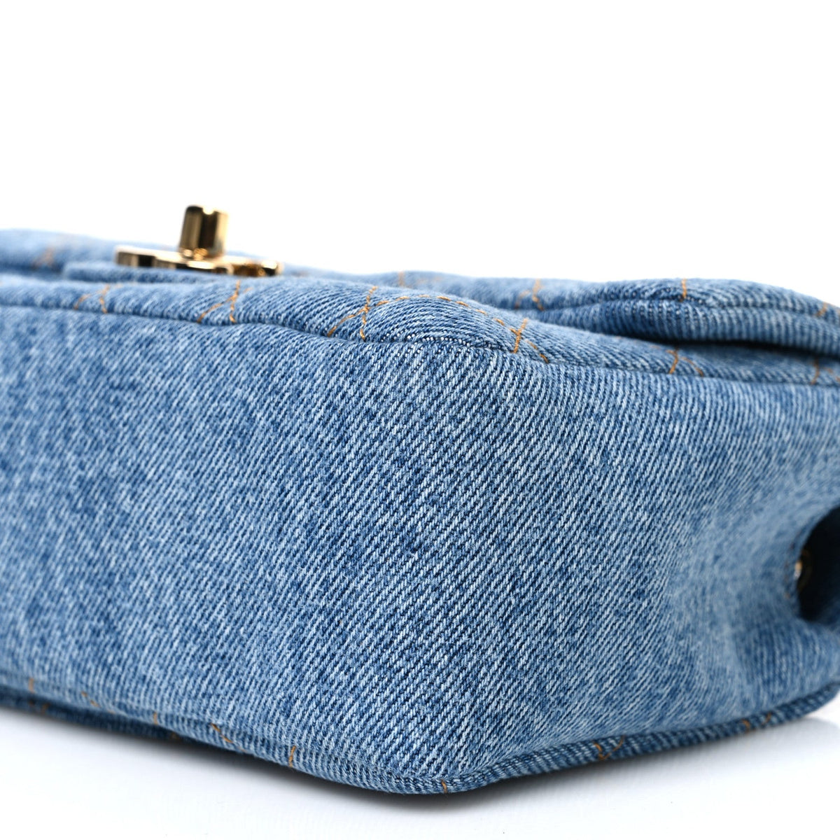 Denim Mini Souplissimo Flap Blue
