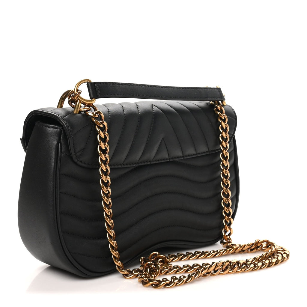 Calfskin New Wave Chain MM Black